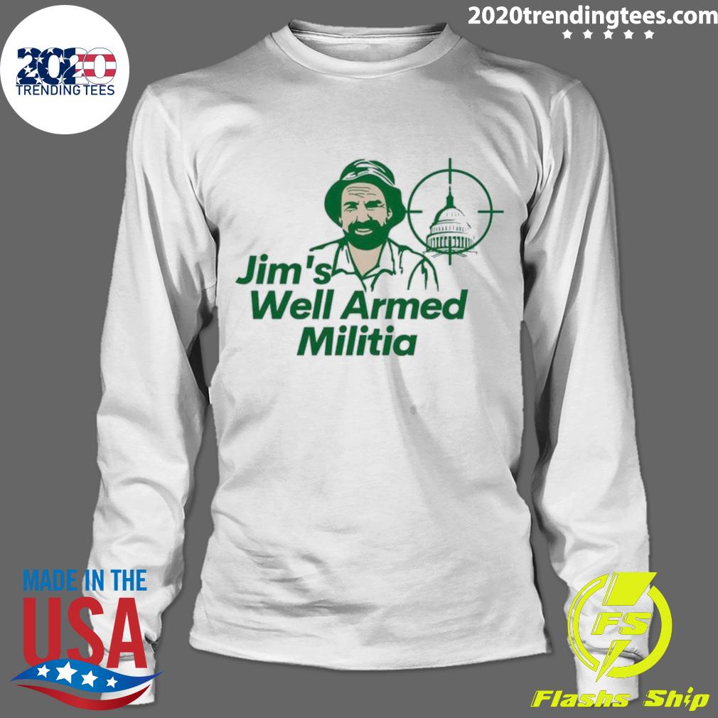 Official jim's Well Armed Militia - Adult & Kids T-Shirts, Sweatshirts & Hoodies apparel design preview 4