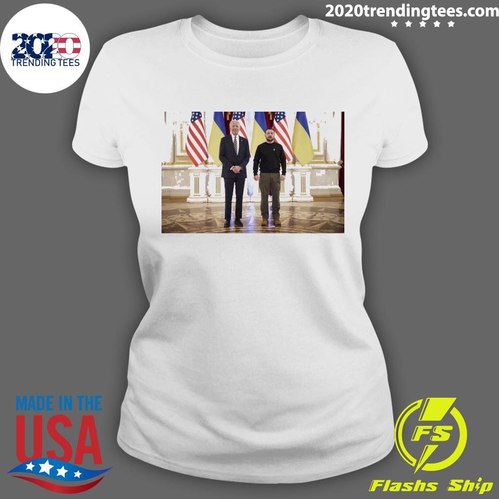 Official joe Biden And President Volodymyr Zelensky - Adult & Kids T-Shirts, Sweatshirts & Hoodies apparel design preview 3