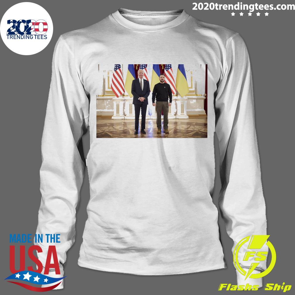 Official joe Biden And President Volodymyr Zelensky - Adult & Kids T-Shirts, Sweatshirts & Hoodies apparel design preview 4