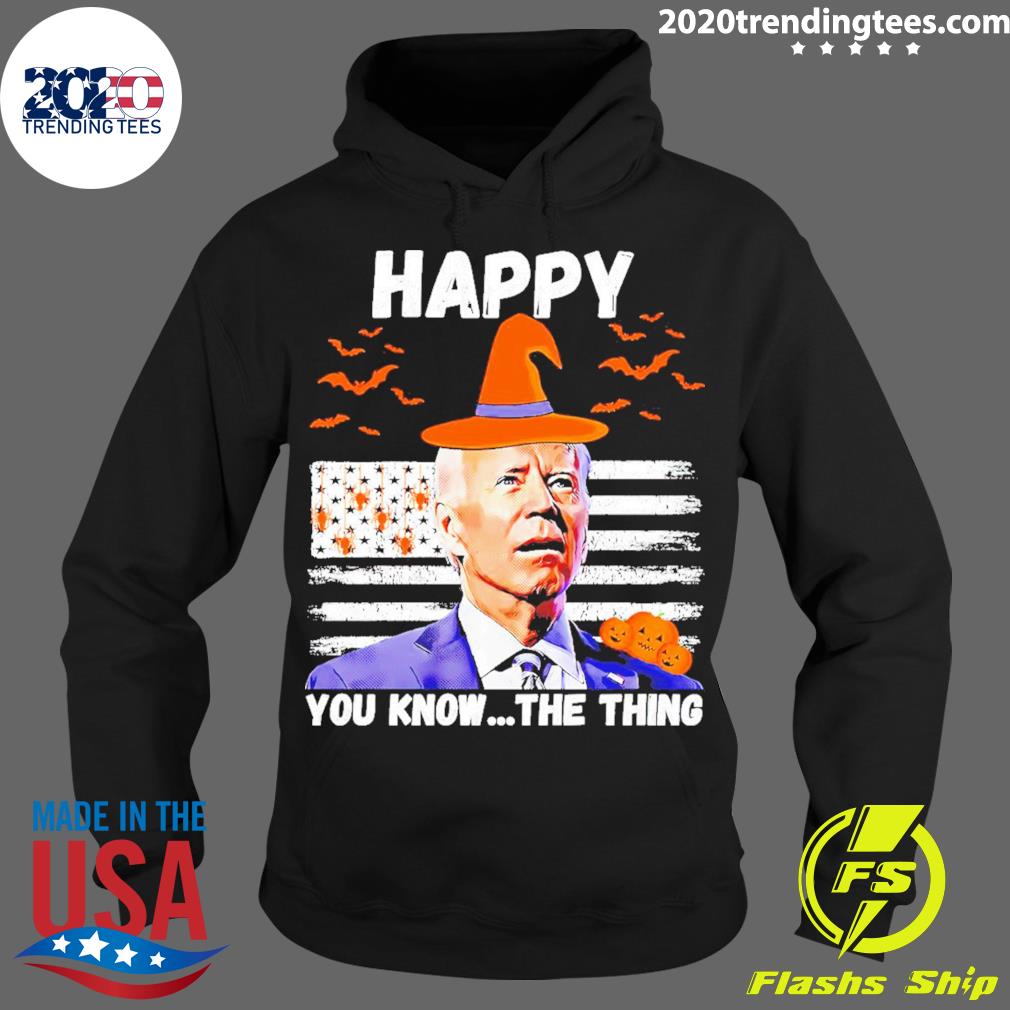 Official joe Biden Happy You Know The Thing Halloween - Adult & Kids T-Shirts, Sweatshirts & Hoodies apparel design preview 2