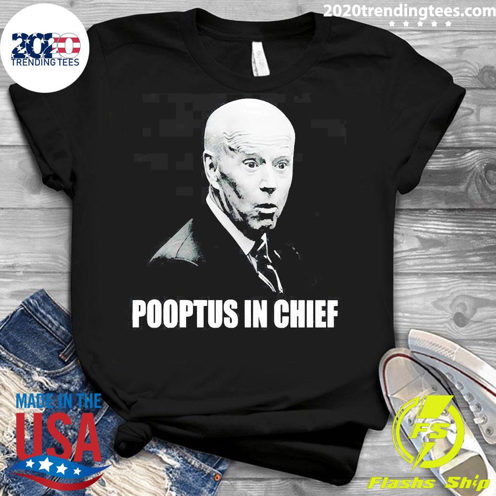 Official joe Biden Pooptus in Chief - Adult & Kids T-Shirts, Sweatshirts & Hoodies apparel design preview 3