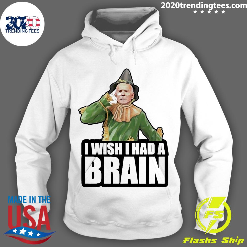 Official joe Biden Scarecrow I Wish Had A Brain - Adult & Kids T-Shirts, Sweatshirts & Hoodies apparel design preview 2