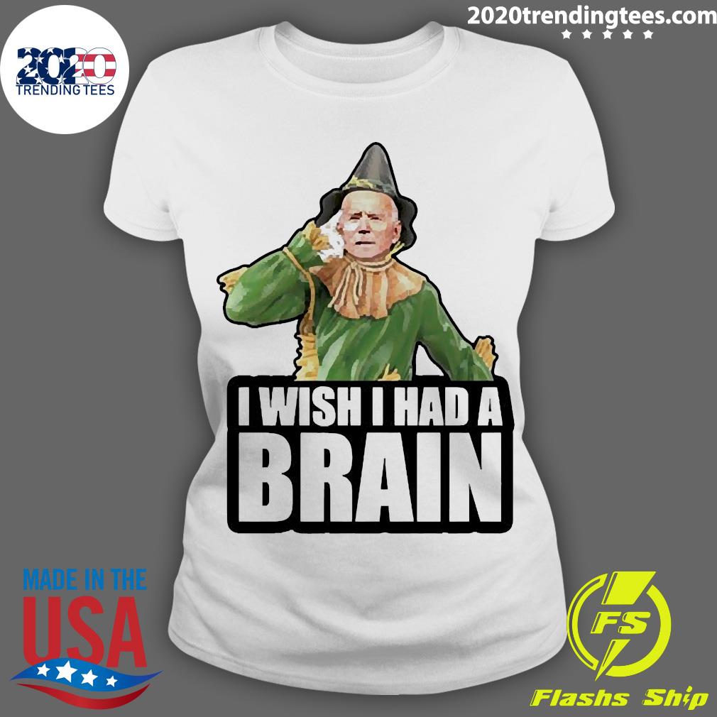 Official joe Biden Scarecrow I Wish Had A Brain - Adult & Kids T-Shirts, Sweatshirts & Hoodies apparel design preview 3
