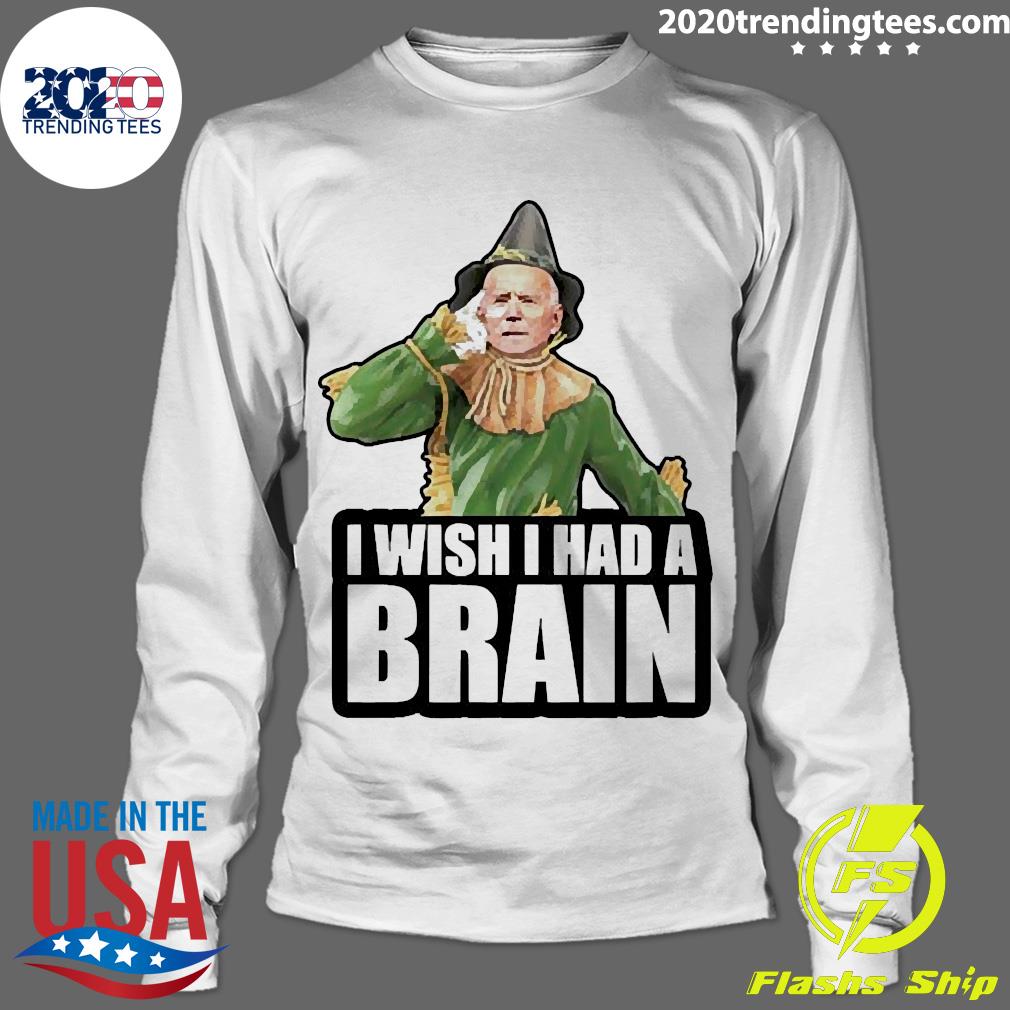 Official joe Biden Scarecrow I Wish Had A Brain - Adult & Kids T-Shirts, Sweatshirts & Hoodies apparel design preview 4