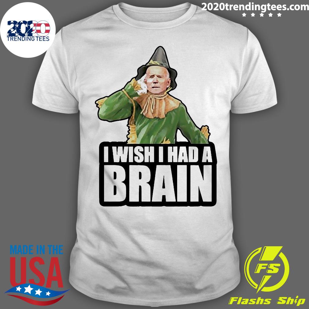 Official joe Biden Scarecrow I Wish Had A Brain - Adult & Kids T-Shirts, Sweatshirts & Hoodies apparel design preview 1