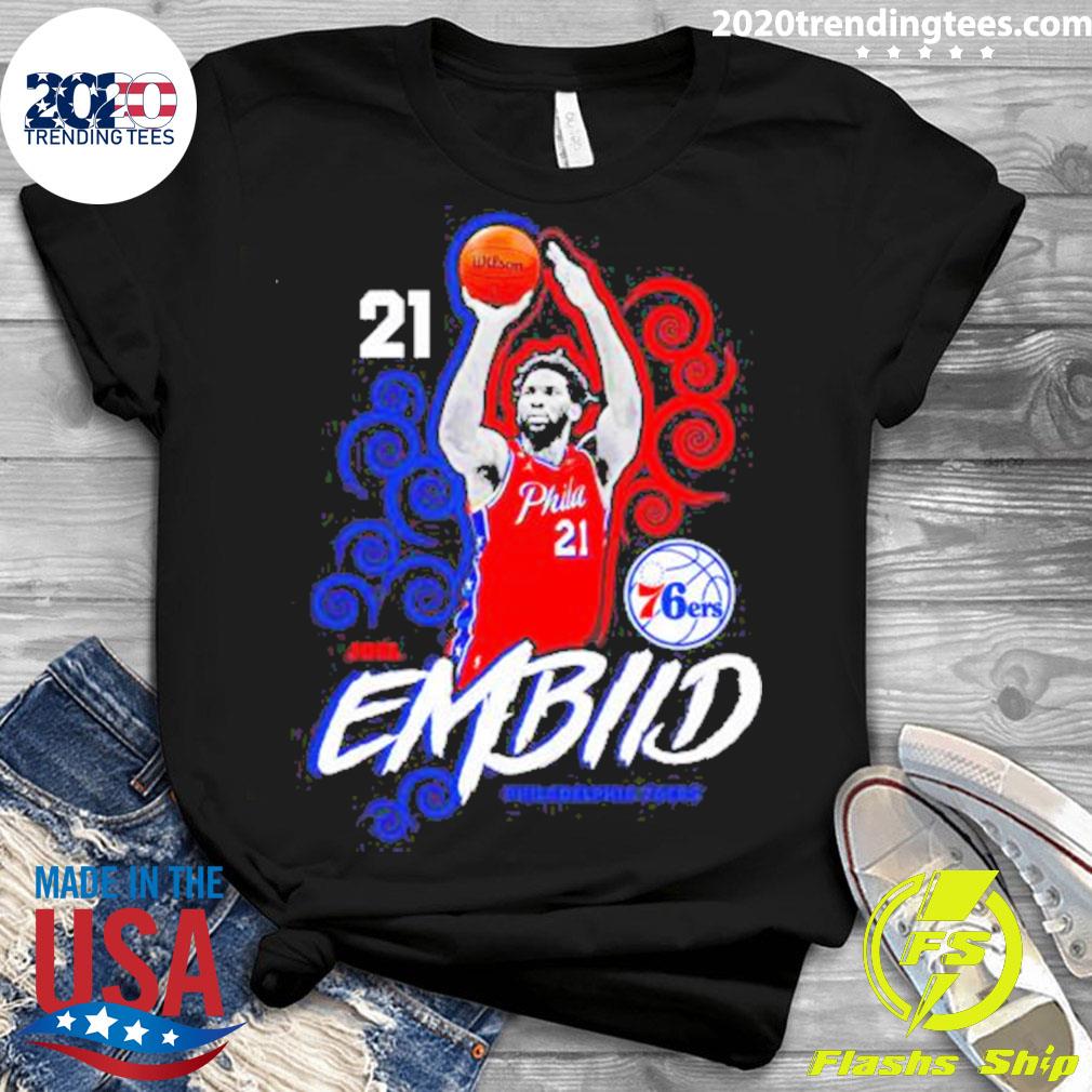 Official joel Embiid Philadelphia 76ers Competitor - Adult & Kids T-Shirts, Sweatshirts & Hoodies apparel design preview 3