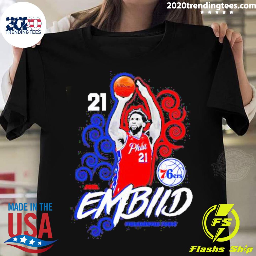 Official joel Embiid Philadelphia 76ers Competitor - Adult & Kids T-Shirts, Sweatshirts & Hoodies apparel design preview 1