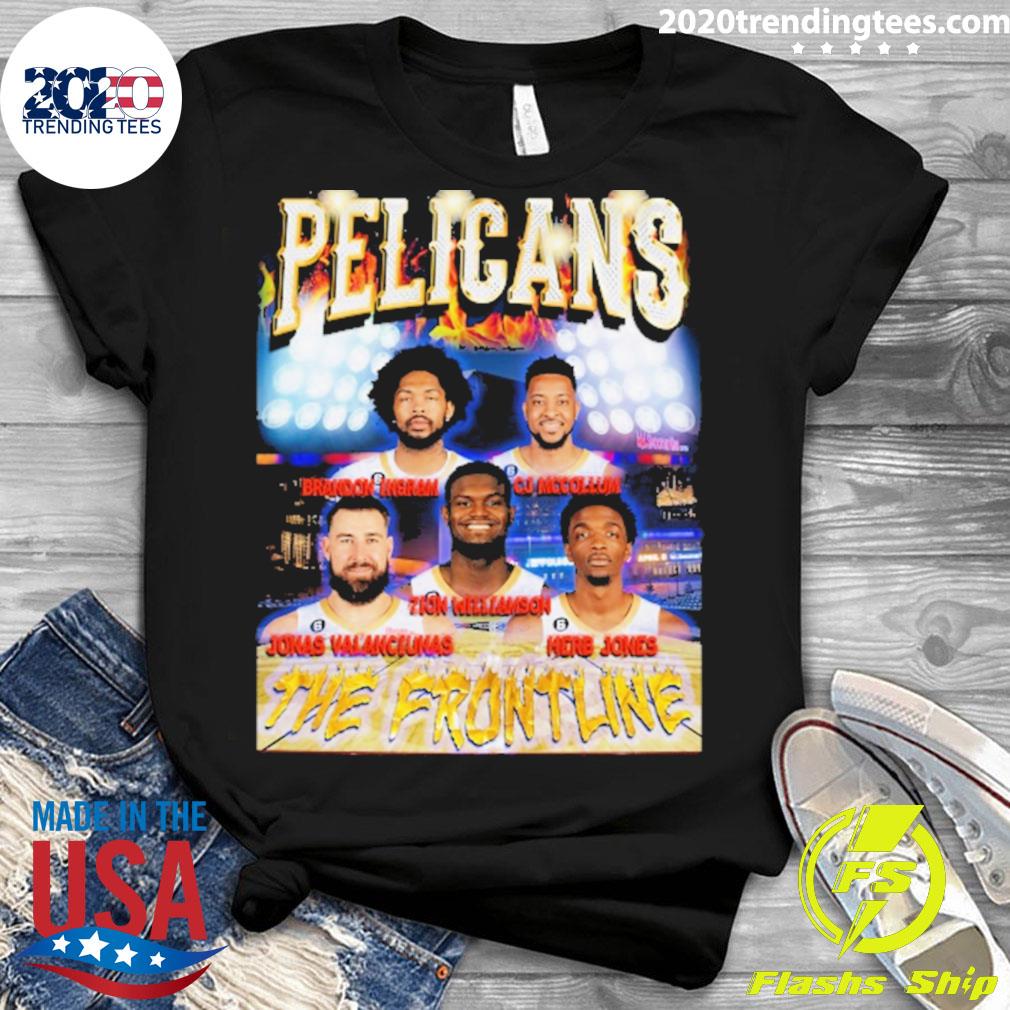 Official joelvenile Pelicans The Frontline - Adult & Kids T-Shirts, Sweatshirts & Hoodies apparel design preview 3