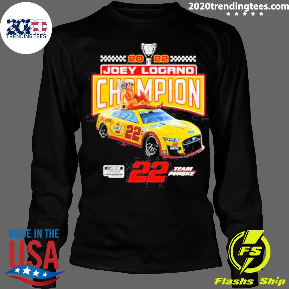 Official joey Logano 2022 Nascar Cup Series Champions - Adult & Kids T-Shirts, Sweatshirts & Hoodies apparel design preview 4