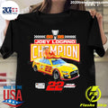 Official joey Logano 2022 Nascar Cup Series Champions - Adult & Kids T-Shirts, Sweatshirts & Hoodies apparel design preview 1
