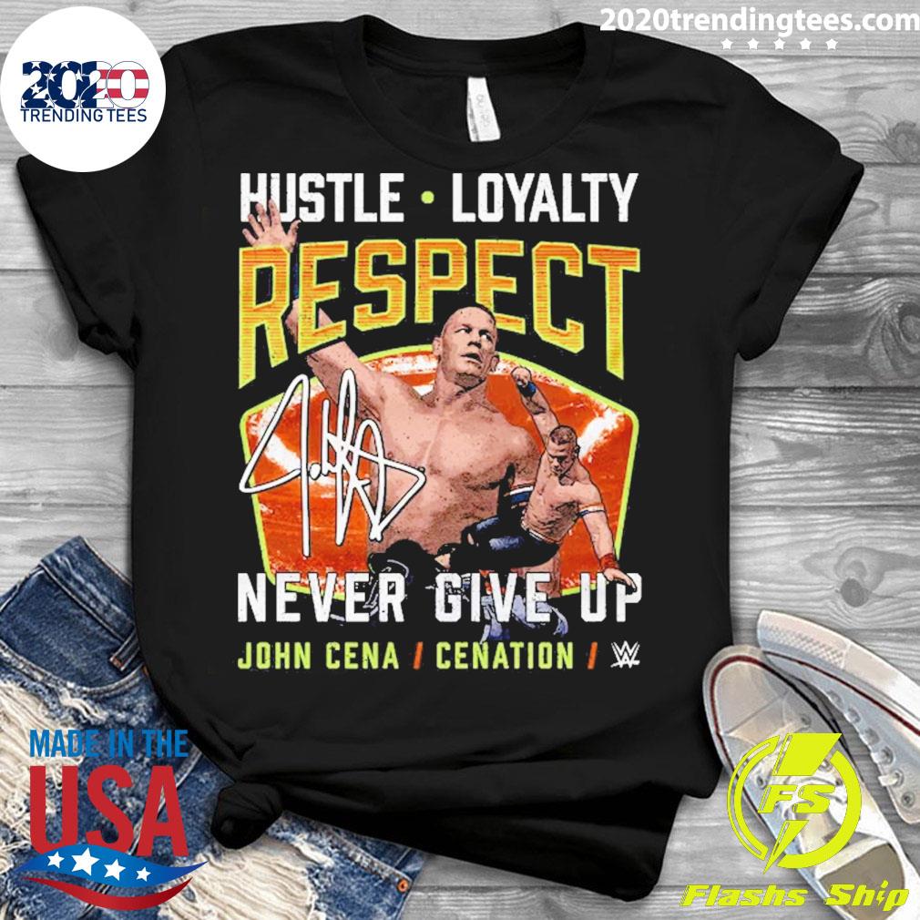 Official john Cena Respect - Adult & Kids T-Shirts, Sweatshirts & Hoodies apparel design preview 3