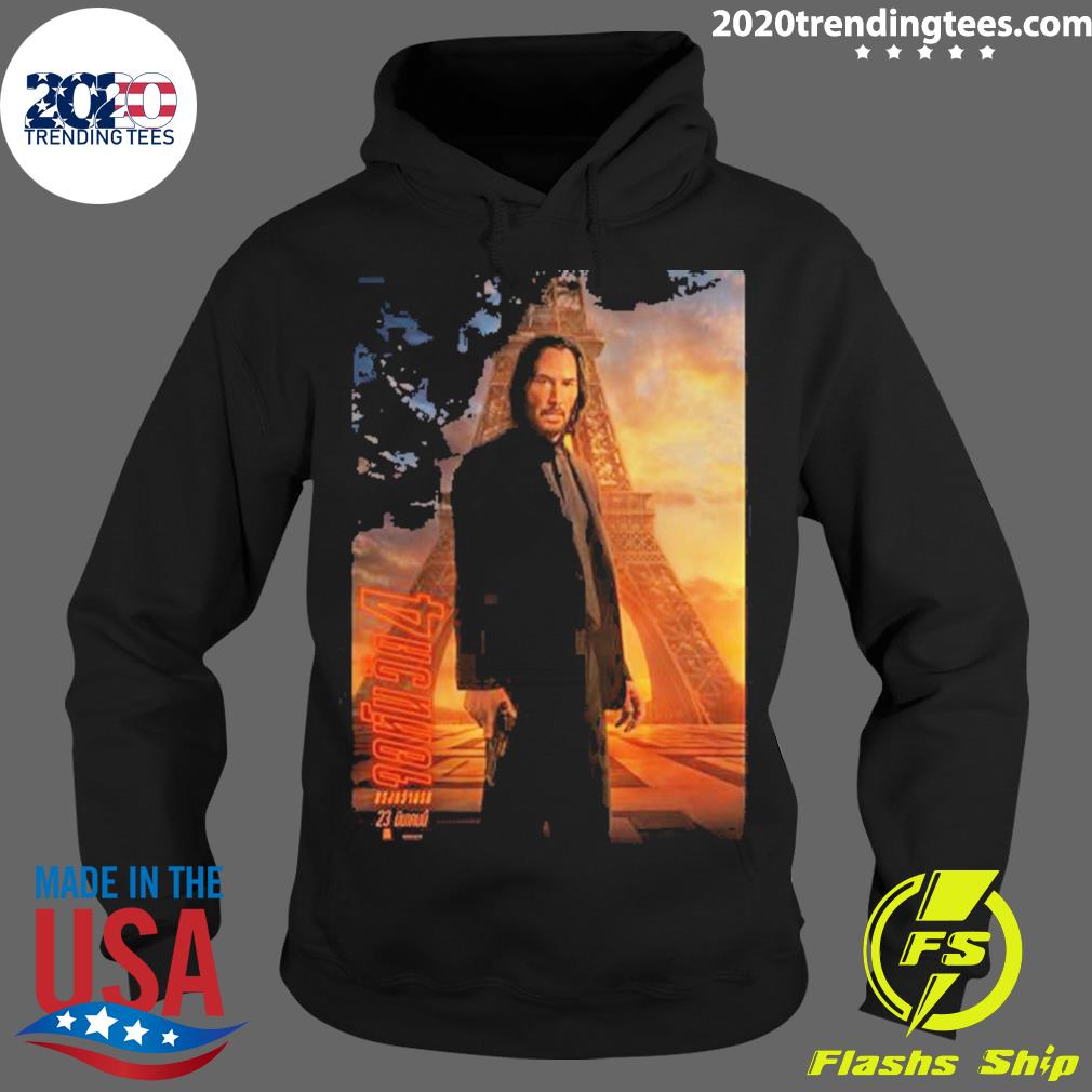 Official john Wick Chapter 4 Poster - Adult & Kids T-Shirts, Sweatshirts & Hoodies apparel design preview 2