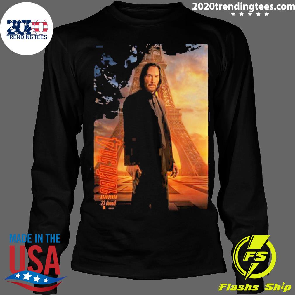 Official john Wick Chapter 4 Poster - Adult & Kids T-Shirts, Sweatshirts & Hoodies apparel design preview 4