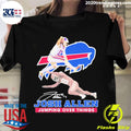 Official josh Allen Jumping Over Things Signature - Adult & Kids T-Shirts, Sweatshirts & Hoodies apparel design preview 1