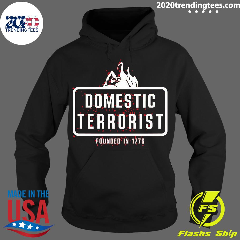 Official justin Andersch Domestic Terrorist Founded - Adult & Kids T-Shirts, Sweatshirts & Hoodies apparel design preview 2