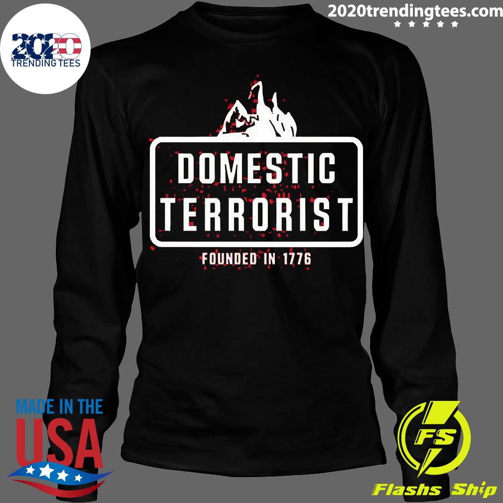 Official justin Andersch Domestic Terrorist Founded - Adult & Kids T-Shirts, Sweatshirts & Hoodies apparel design preview 4