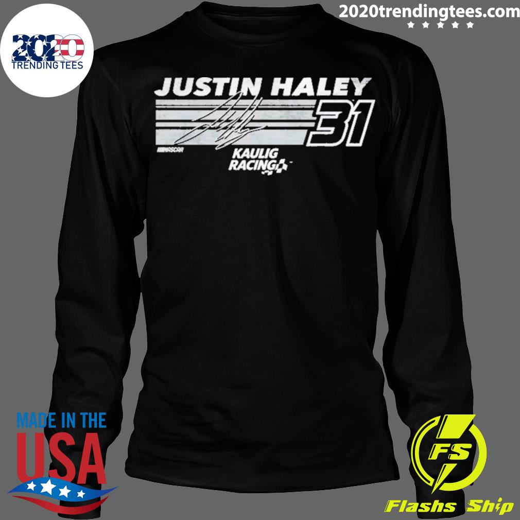 Official justin Haley Checkered Flag Hot Lap - Adult & Kids T-Shirts, Sweatshirts & Hoodies apparel design preview 4