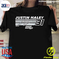 Official justin Haley Checkered Flag Hot Lap - Adult & Kids T-Shirts, Sweatshirts & Hoodies apparel design preview 1