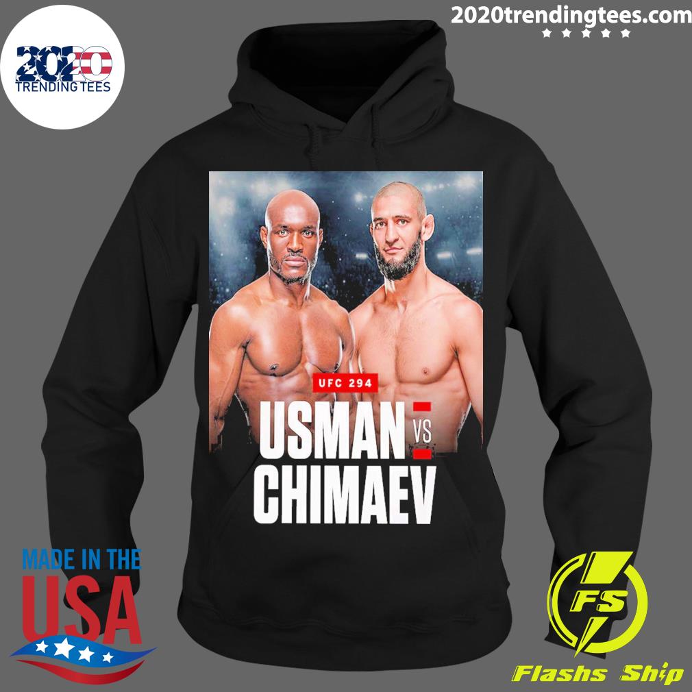 Official kamaru Usman Vs Khamzat Chimaev In A - Adult & Kids T-Shirts, Sweatshirts & Hoodies apparel design preview 2