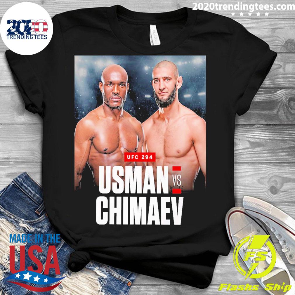 Official kamaru Usman Vs Khamzat Chimaev In A - Adult & Kids T-Shirts, Sweatshirts & Hoodies apparel design preview 3