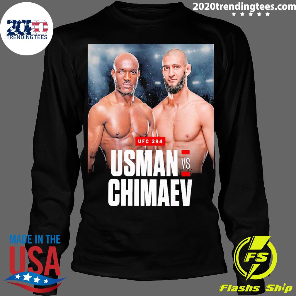 Official kamaru Usman Vs Khamzat Chimaev In A - Adult & Kids T-Shirts, Sweatshirts & Hoodies apparel design preview 4