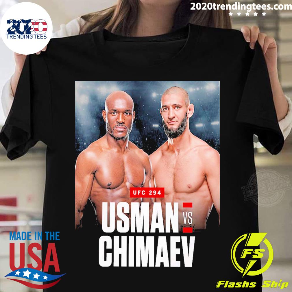 Official kamaru Usman Vs Khamzat Chimaev In A - Adult & Kids T-Shirts, Sweatshirts & Hoodies apparel design preview 1