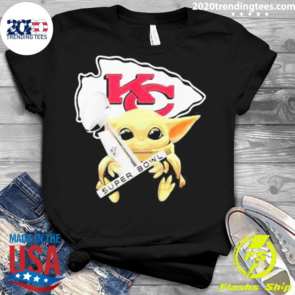 Official kansas City Chiefs Baby Yoda Cup Champions - Adult & Kids T-Shirts, Sweatshirts & Hoodies apparel design preview 3