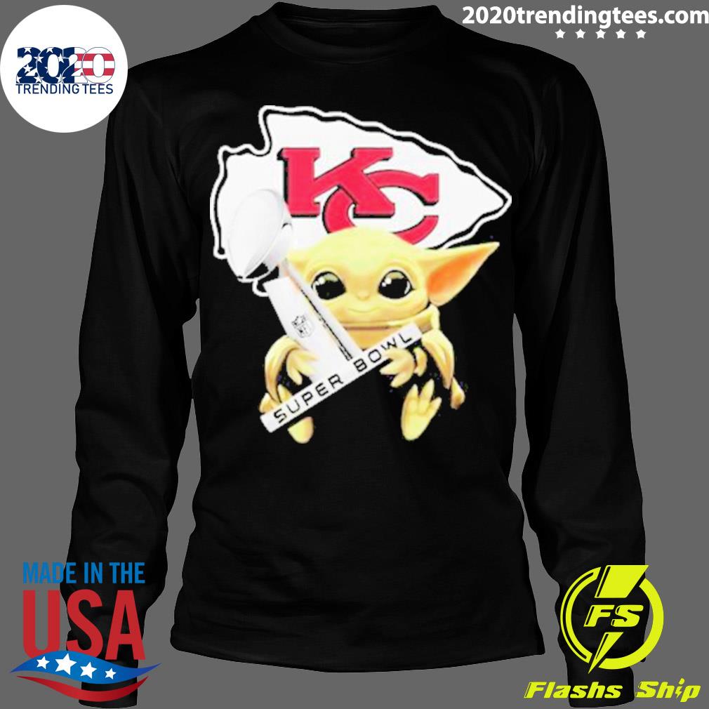 Official kansas City Chiefs Baby Yoda Cup Champions - Adult & Kids T-Shirts, Sweatshirts & Hoodies apparel design preview 4