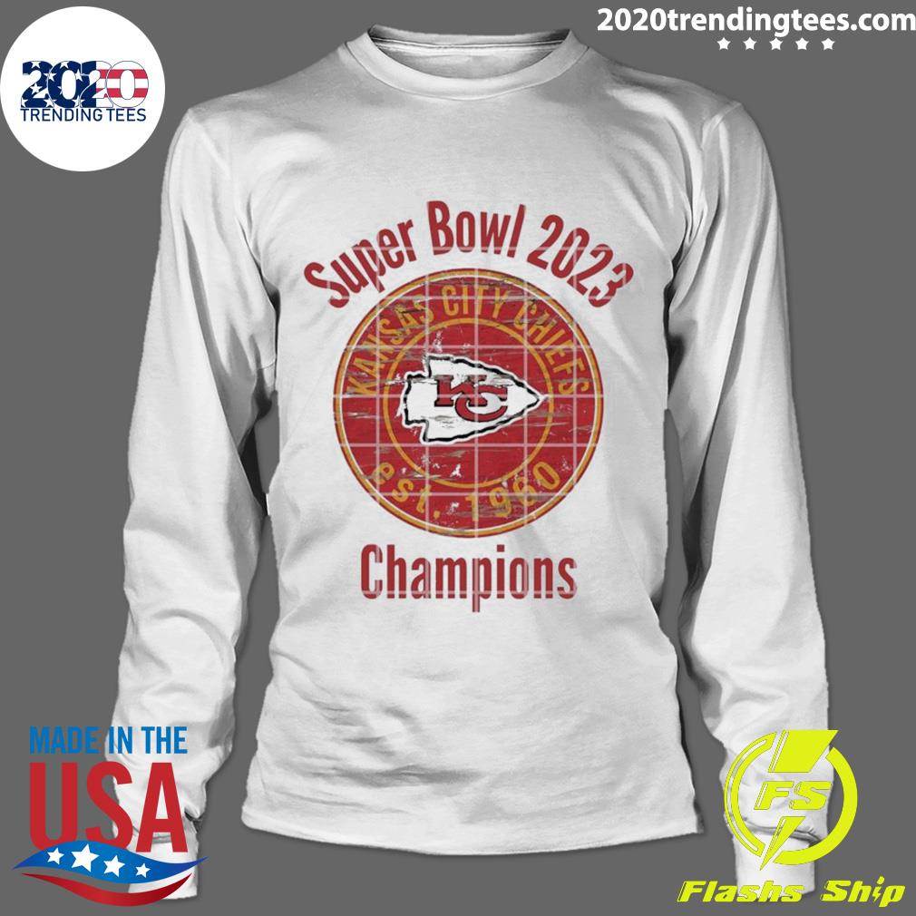 Official kansas City Chiefs Est 1960 Super Bowl 2023 - Adult & Kids T-Shirts, Sweatshirts & Hoodies apparel design preview 4