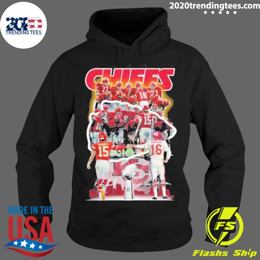 Official kansas City Chiefs Mahomes Vs Dawson Nfl Cup - Adult & Kids T-Shirts, Sweatshirts & Hoodies apparel design preview 2
