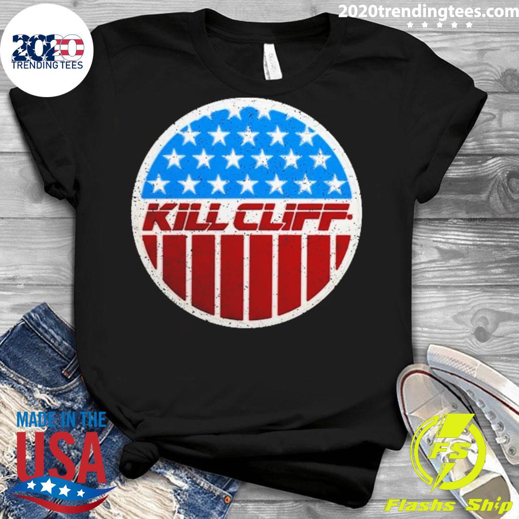 Official kill Cliff Circle Flag - Adult & Kids T-Shirts, Sweatshirts & Hoodies apparel design preview 3