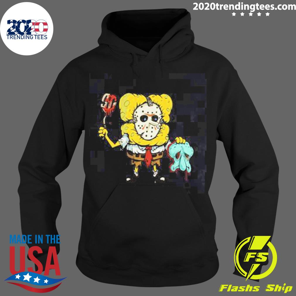 Official killer Spongebob Halloween - Adult & Kids T-Shirts, Sweatshirts & Hoodies apparel design preview 2