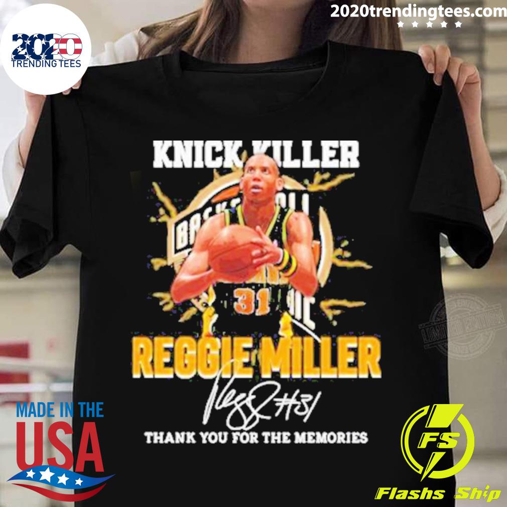 Official knick Killer Reggie Miller Choke Basketball - Adult & Kids T-Shirts, Sweatshirts & Hoodies apparel design preview 1
