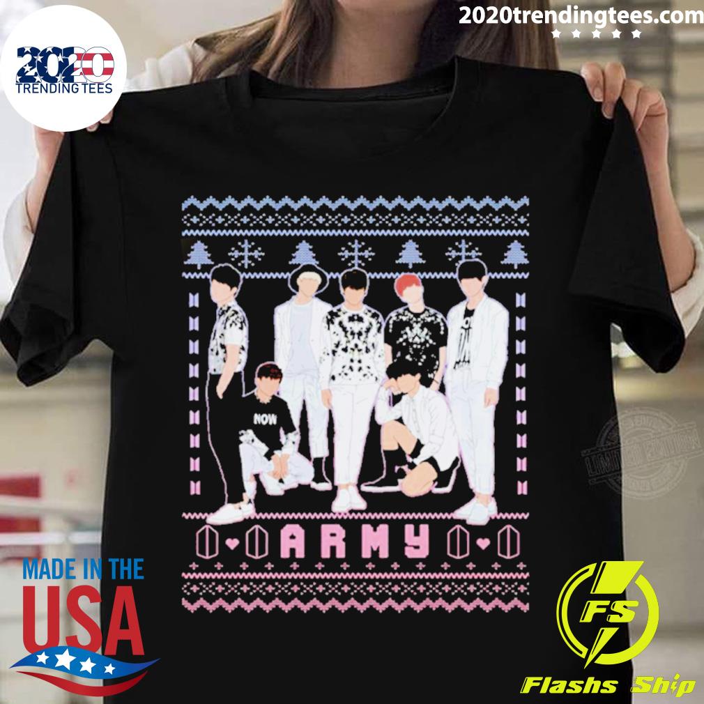 Official kpop Army Saranghae Cats And Colorful - Adult & Kids T-Shirts, Sweatshirts & Hoodies apparel design preview 1