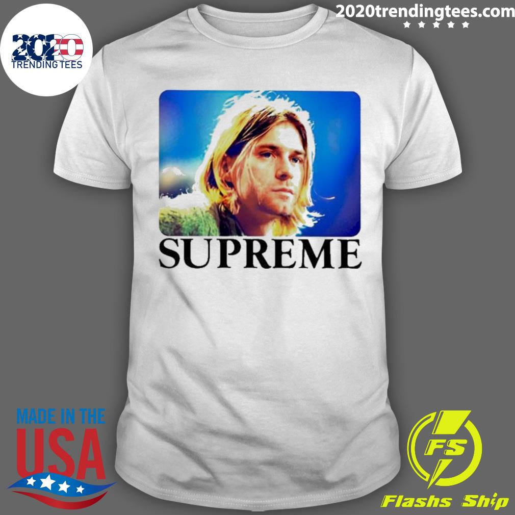 Official kurt Cobain Supreme - Adult & Kids T-Shirts, Sweatshirts & Hoodies apparel design preview 1