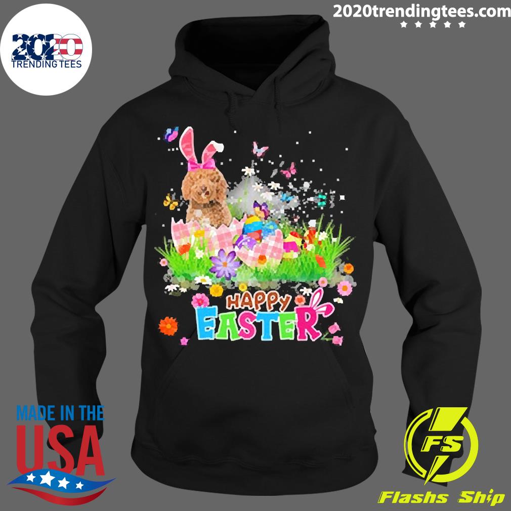 Official labradoodle Happy Easter - Adult & Kids T-Shirts, Sweatshirts & Hoodies apparel design preview 2