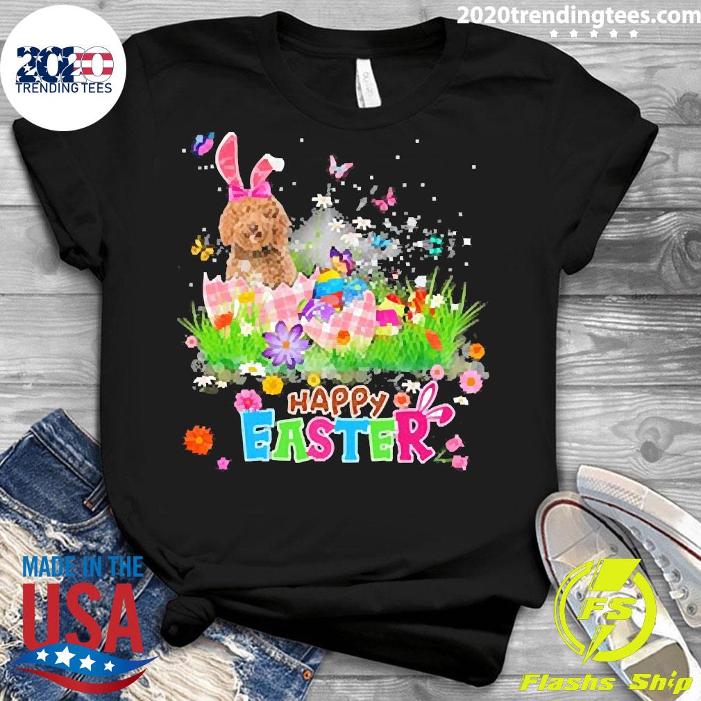 Official labradoodle Happy Easter - Adult & Kids T-Shirts, Sweatshirts & Hoodies apparel design preview 3