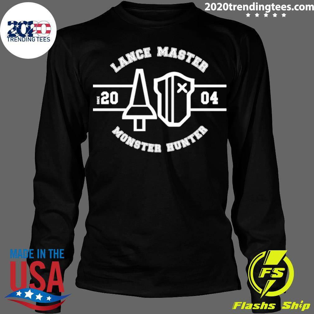 Official lance Master Monster Hunter - Adult & Kids T-Shirts, Sweatshirts & Hoodies apparel design preview 4