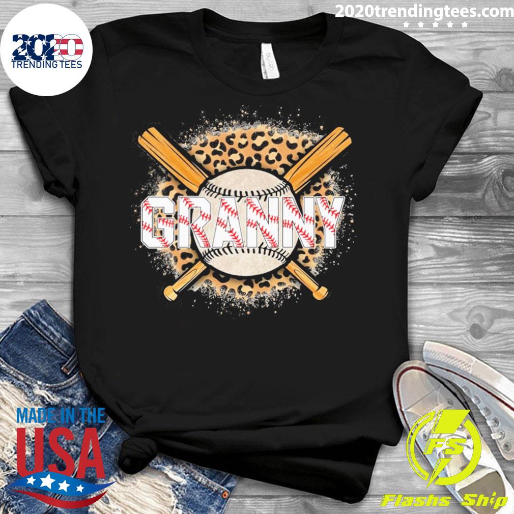 Official leopard Baseball Bat Granny - Adult & Kids T-Shirts, Sweatshirts & Hoodies apparel design preview 3