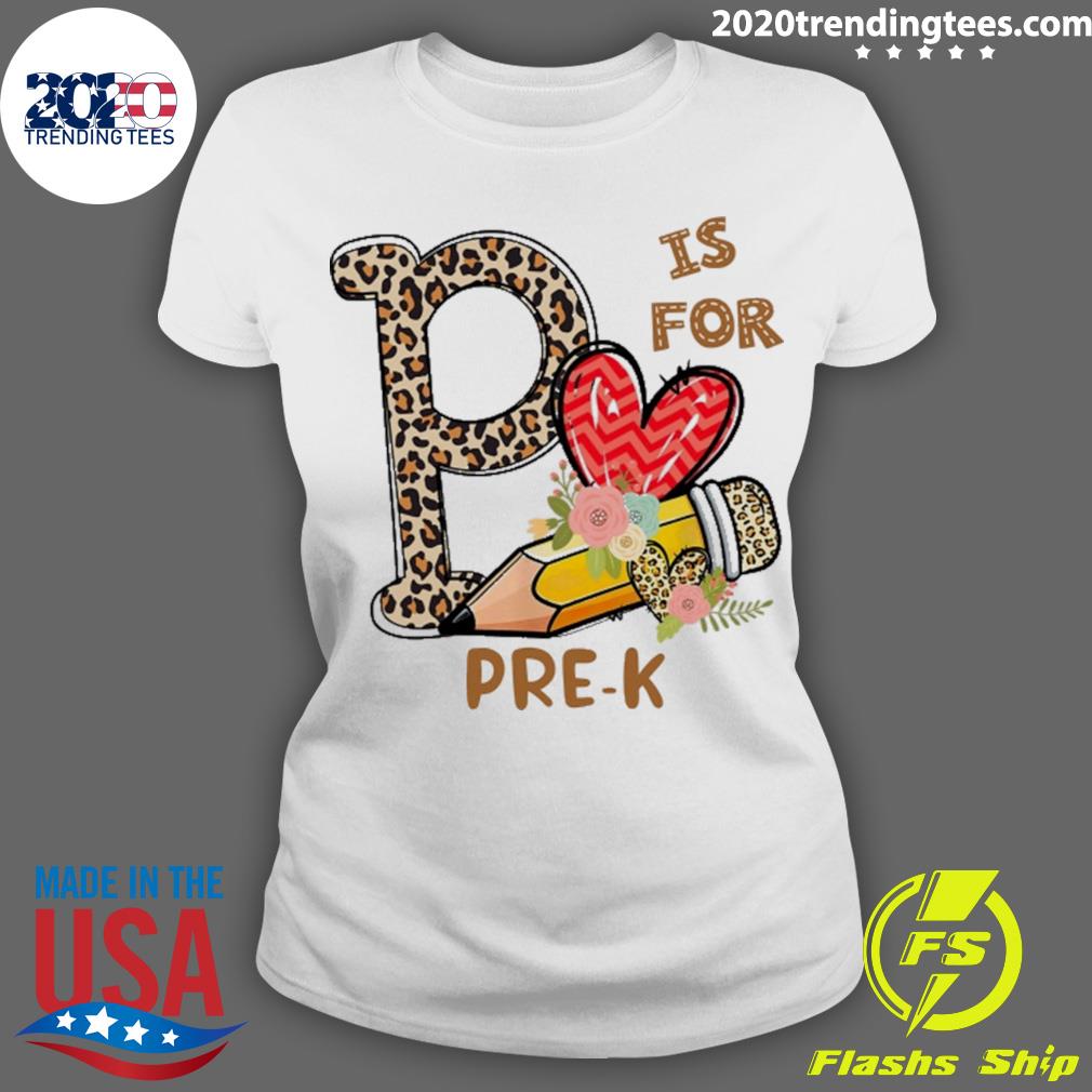 Official leopard Flowers Is For Pre-K - Adult & Kids T-Shirts, Sweatshirts & Hoodies apparel design preview 3