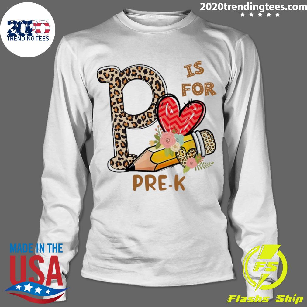 Official leopard Flowers Is For Pre-K - Adult & Kids T-Shirts, Sweatshirts & Hoodies apparel design preview 4
