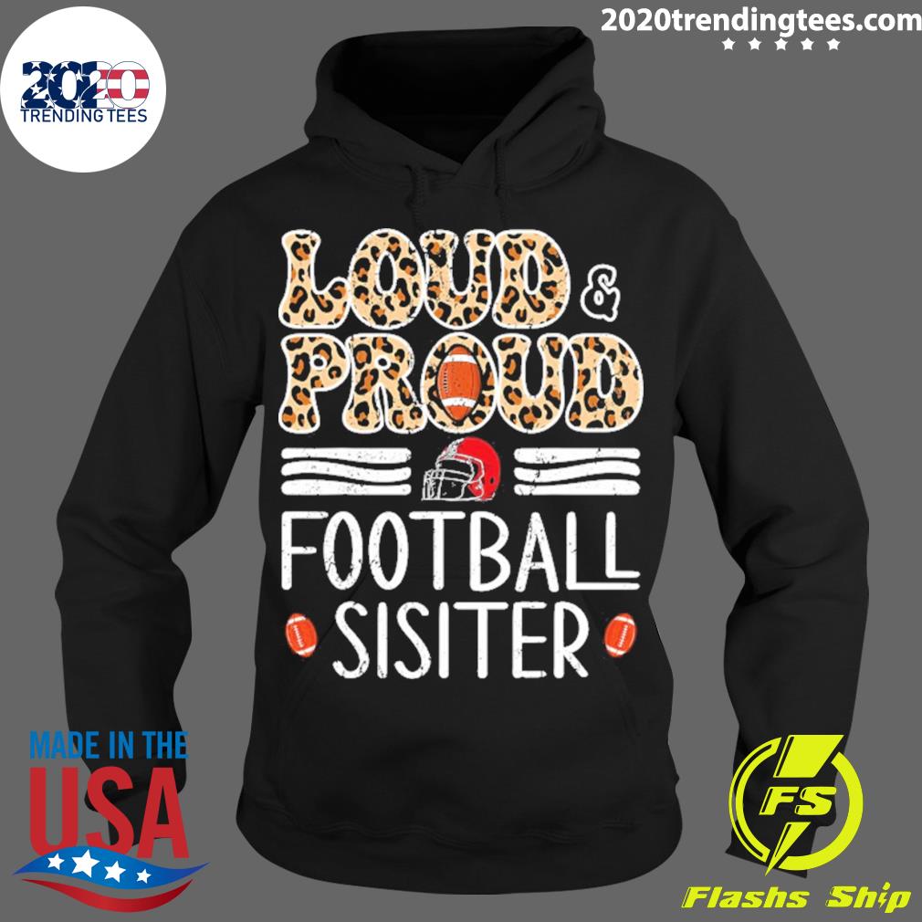 Official leopard Loud Proud American Football Girl - Adult & Kids T-Shirts, Sweatshirts & Hoodies apparel design preview 2