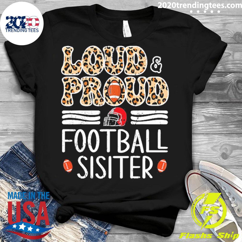 Official leopard Loud Proud American Football Girl - Adult & Kids T-Shirts, Sweatshirts & Hoodies apparel design preview 3