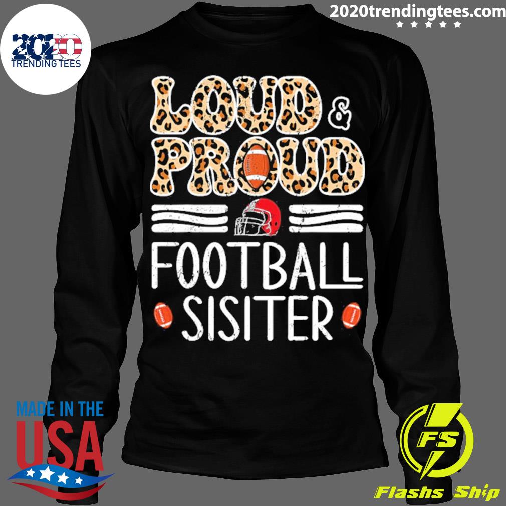 Official leopard Loud Proud American Football Girl - Adult & Kids T-Shirts, Sweatshirts & Hoodies apparel design preview 4