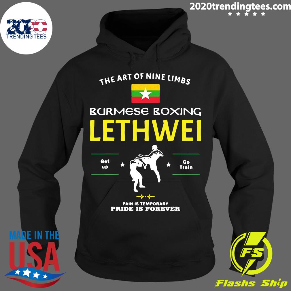 Official Lethwei Fighter Myanmar Flag - Adult & Kids T-Shirts, Sweatshirts & Hoodies apparel design preview 2