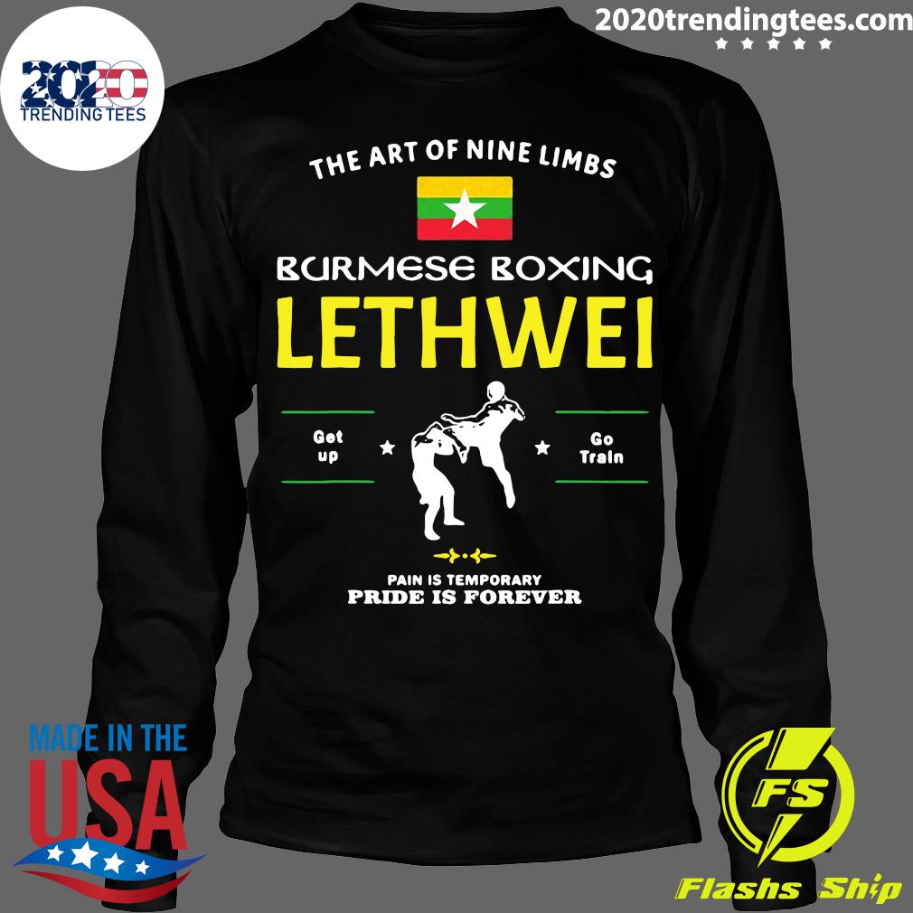 Official Lethwei Fighter Myanmar Flag - Adult & Kids T-Shirts, Sweatshirts & Hoodies apparel design preview 4
