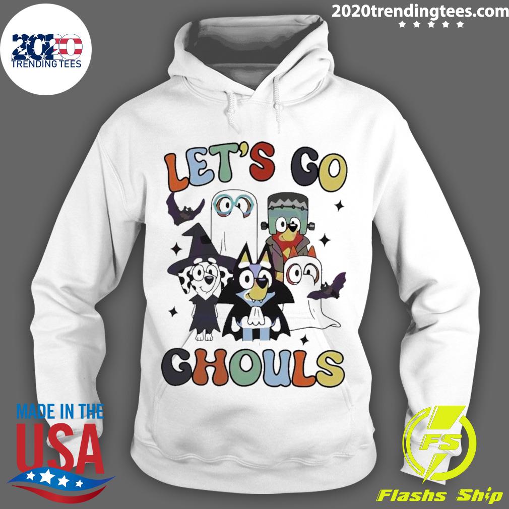 Official let's Go Ghouls Bluey Bingo Halloween - Adult & Kids T-Shirts, Sweatshirts & Hoodies apparel design preview 2