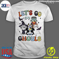 Official let's Go Ghouls Bluey Bingo Halloween - Adult & Kids T-Shirts, Sweatshirts & Hoodies apparel design preview 1