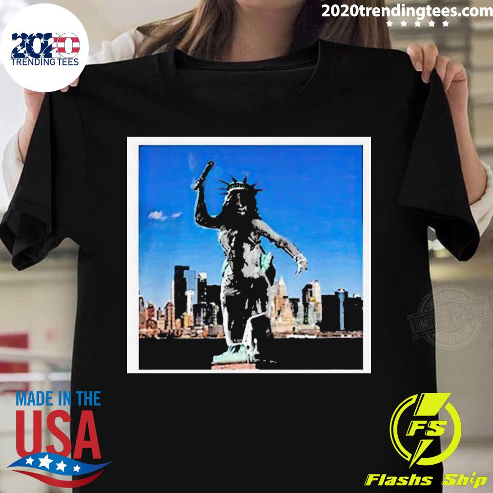 Official liberty Cardi B Throw Microphone - Adult & Kids T-Shirts, Sweatshirts & Hoodies apparel design preview 1