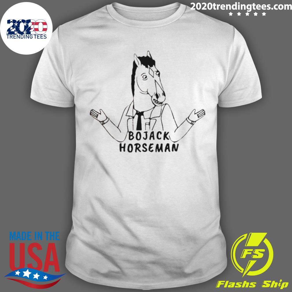 Official line art bojack horseman - Adult & Kids T-Shirts, Sweatshirts & Hoodies apparel design preview 1